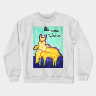 banana llama Crewneck Sweatshirt